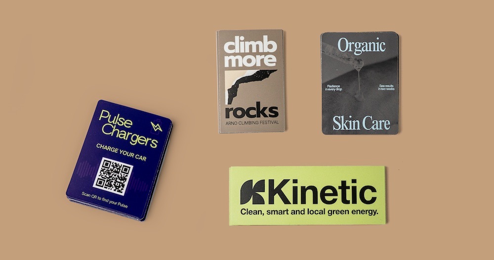 PlantBased-Aufkleber, rechteckig